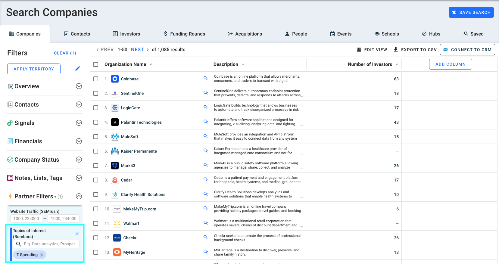 How to use Bombora on Crunchbase – Crunchbase